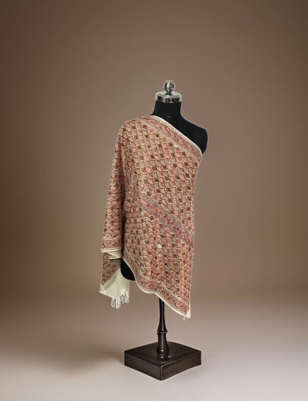 STAR DESIGN KASHMIRI EMBROIDERY STOLE
