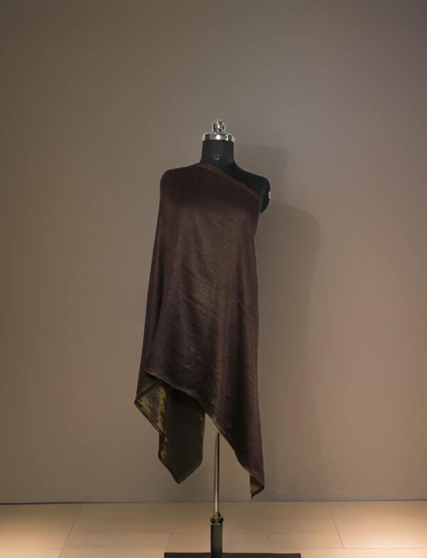 REVERSIBLE  ZARI FINE WOOL STOLE