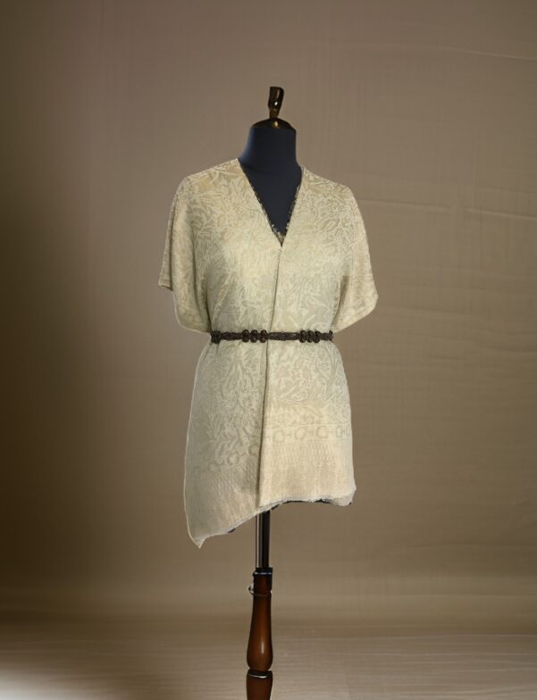 ZARI SELF DESIGN STOLE