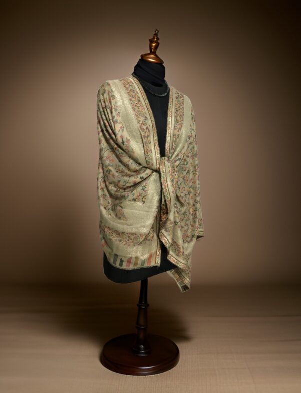 KAHNI DESIGN STOLE WITH ZARI BORDER